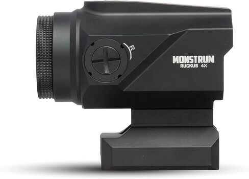 Monstrum Ruckus (e) 4X Prism Scope with Electronic Button Control and Shake Awake | BDC Reticle in Saudi Arabia