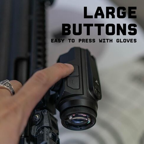 Monstrum Ruckus (e) 4X Prism Scope with Electronic Button Control and Shake Awake | BDC Reticle in Saudi Arabia