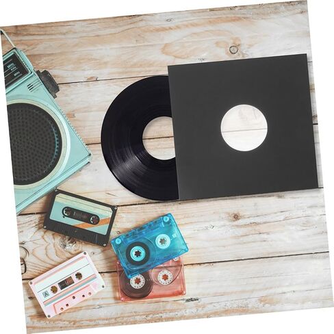 VICASKY 8pcs Vinyl Record Sleeves Kraft Paper Anti-Static Protector Bags Double-Layer Inner Sleeves for Vinyl Records Music Album Covers in Saudi Arabia
