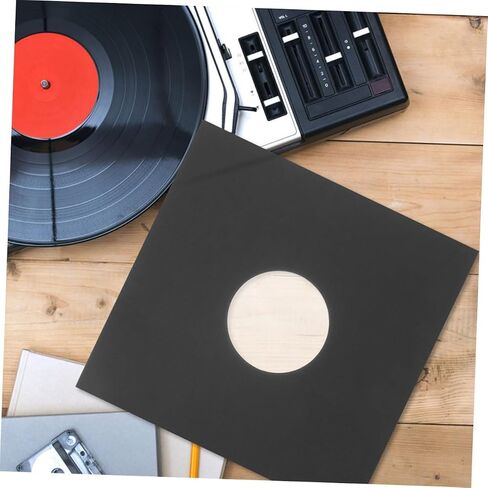 VICASKY 8pcs Vinyl Record Sleeves Kraft Paper Anti-Static Protector Bags Double-Layer Inner Sleeves for Vinyl Records Music Album Covers in Saudi Arabia