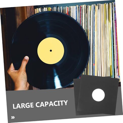 VICASKY 8pcs Vinyl Record Sleeves Kraft Paper Anti-Static Protector Bags Double-Layer Inner Sleeves for Vinyl Records Music Album Covers in Saudi Arabia