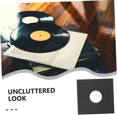 VICASKY 8pcs Vinyl Record Sleeves Kraft Paper Anti-Static Protector Bags Double-Layer Inner Sleeves for Vinyl Records Music Album Covers in Saudi Arabia