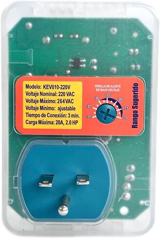 220V Voltage Protector – 4800W Surge Guard with LED Display, On/Off Power Switch, Auto Reset for High-Power Appliances (Electric Range, Oven, Dryer, Washer) – KEV010 in Saudi Arabia