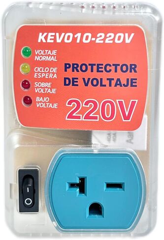 220V Voltage Protector – 4800W Surge Guard with LED Display, On/Off Power Switch, Auto Reset for High-Power Appliances (Electric Range, Oven, Dryer, Washer) – KEV010 in Saudi Arabia