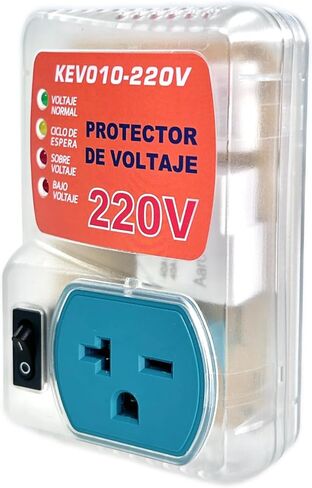 220V Voltage Protector – 4800W Surge Guard with LED Display, On/Off Power Switch, Auto Reset for High-Power Appliances (Electric Range, Oven, Dryer, Washer) – KEV010 in Saudi Arabia
