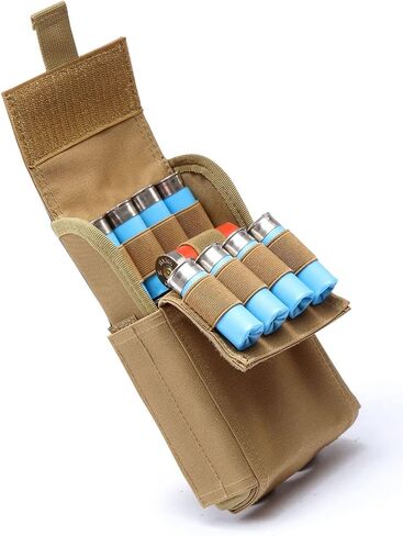 حامل شل بندقية MOLLE 25 طلقة. الحقيبة التكتيكية Shotshell. حقيبة وصول سريعة لإعادة تحميل ذخيرة البندقية لـ 12 مقياسًا/20 جرامًا in Kuwait
