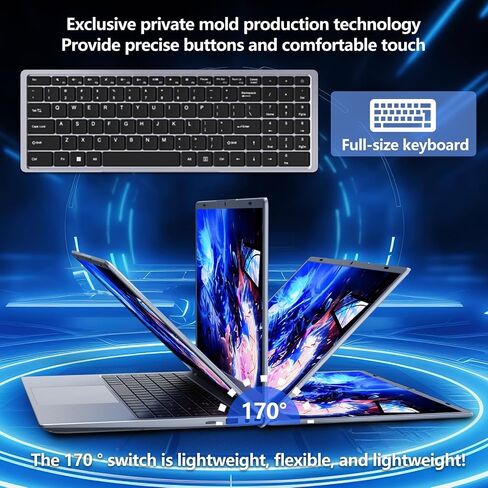 كمبيوتر محمول 2025، معالج Pentium Gold 6500Y (يصل إلى 3.4 جيجا هرتز)، ذاكرة الوصول العشوائي 32 جيجا بايت 512 جيجا بايت SSD، شاشة FHD IPS مقاس 15.6 بوصة، بطارية 5000 مللي أمبير في الساعة، النوع C، أجهزة كمبيوتر محمولة محمولة للأعمال والمكاتب المنزلية in Saudi Arabia