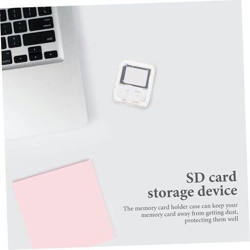 Artibetter 24pcs Transparent Memory Card Storage Cases Card Holder Organizer Lightweight Portable Container in Saudi Arabia