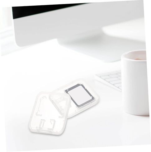 Artibetter 24pcs Transparent Memory Card Storage Cases Card Holder Organizer Lightweight Portable Container in Saudi Arabia