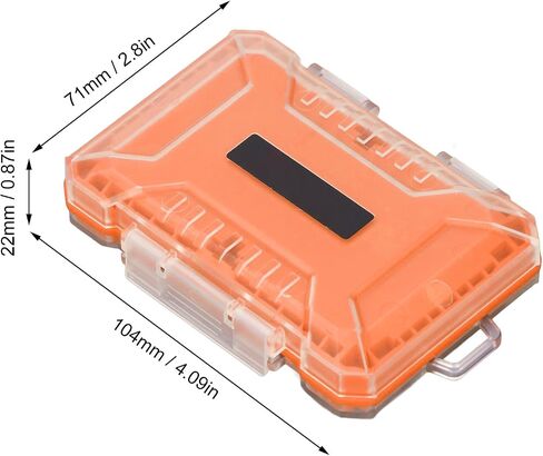 Memory Card Case Holder Organizer, Water Anti Shock for 4Type B 4Type A4 Storage, 12 Memory, 5 SIM Cards Multifunctional (Blue) in Saudi Arabia