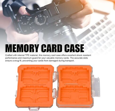 Memory Card Case Holder Organizer, Water Anti Shock for 4Type B 4Type A4 Storage, 12 Memory, 5 SIM Cards Multifunctional (Blue) in Saudi Arabia