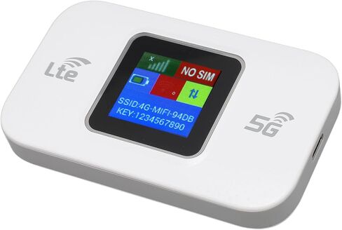 Sanpyl 4G LTE WiFi Modem Professional 300Mbps High Speed Portable Mobile WiFi Router for Phone Tablet Laptop TV with Advanced Security for Data Control, ABS Material in Saudi Arabia