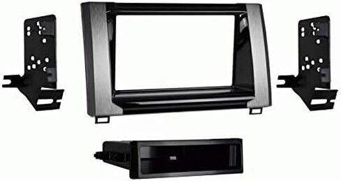 Single and Double DIN Car Stereo Radio Install Kit (High Gloss) Package Compatible with Toyota Tundra 2014, 2015, 2016, 2017, 2018, & 2019 Without Factory Amplifier in Saudi Arabia