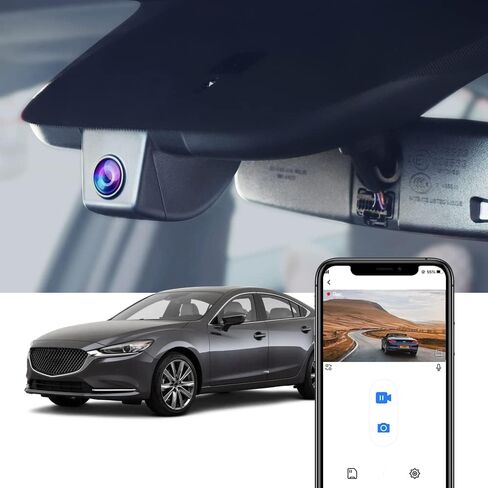 كاميرا Fitcamx الأمامية 2160P+الخلفية 1080P تتكيف مع Mazda 6 2018-2021 (بدون فتحة سقف)، مظهر مصنع OEM، فيديو عالي الدقة ثنائي الاتجاه، واي فاي مدمج وتطبيق، تسجيل حلقي، مستشعر وقوف السيارات، سهل الاستخدام، بطاقة 128 جيجابايت in Saudi Arabia