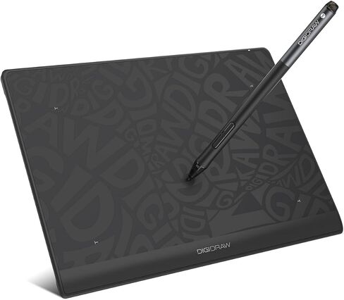 DIGIDRAW T610 Drawing Tablet Paper Like Graphics Drawing Tablet with 16384 Stylus Battery Free Pen,Tablet 10"x6" for Mac, Windows and Chromebook in Saudi Arabia