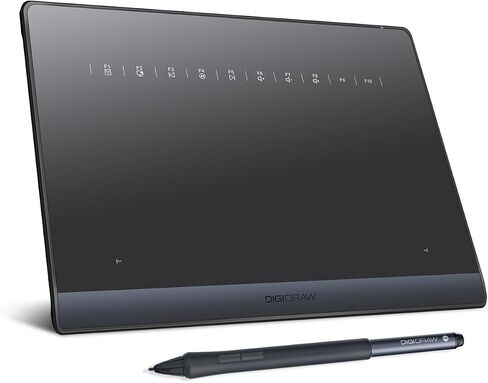 تابلت رسم بلوتوث DIGIDRAW TW410 للكمبيوتر الشخصي مقاس 6.3 بوصة × 3.9 بوصة، تابلت فني يشبه الورق مع قلم 16384 قلم صلب خالٍ من البطارية لأجهزة Mac وWindows وChromebook in Kuwait