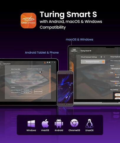 تابلت رسم بلوتوث DIGIDRAW TW410 للكمبيوتر الشخصي مقاس 6.3 بوصة × 3.9 بوصة، تابلت فني يشبه الورق مع قلم 16384 قلم صلب خالٍ من البطارية لأجهزة Mac وWindows وChromebook in Kuwait