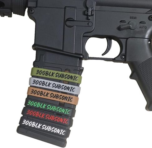12 Pack Magsaddle .300 Blackout Subsonic Magazine Marking Bands .300 BLK Subsonic Caliber Identification Holster Accessories in Saudi Arabia
