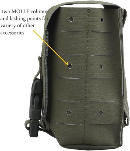 Molle Large Multifunctional Sub Pouch, Tactical 5.56 Magazine Pouch Radio Storage Bag 2 in 1 for Duty Belt Vest in Kuwait