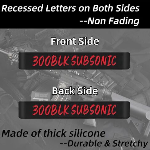 12 Pack Magsaddle .300 Blackout Subsonic Magazine Marking Bands .300 BLK Subsonic Caliber Identification Holster Accessories in Saudi Arabia