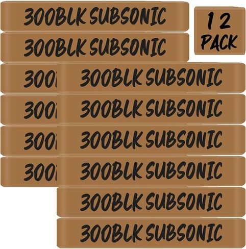 12 Pack Magsaddle .300 Blackout Subsonic Magazine Marking Bands .300 BLK Subsonic Caliber Identification Holster Accessories in Saudi Arabia