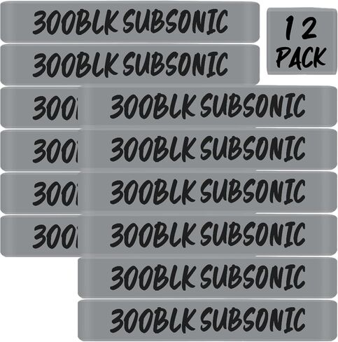 12 Pack Magsaddle .300 Blackout Subsonic Magazine Marking Bands .300 BLK Subsonic Caliber Identification Holster Accessories in Saudi Arabia