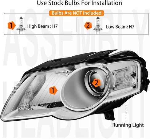 2pcs مجموعة المصابيح الأمامية تناسب 2004-2007 Chevy Malibu lt ls ss sedan/malibu maxx hatchback/for 2008 Malibu Classic headlamps Quargenger and Driver Side Housing Amber in Kuwait