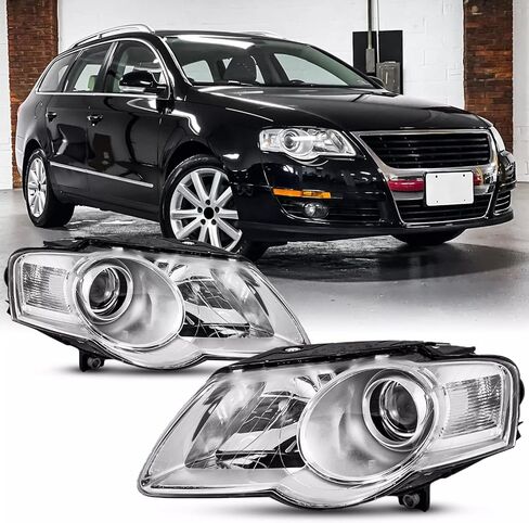 2pcs مجموعة المصابيح الأمامية تناسب 2004-2007 Chevy Malibu lt ls ss sedan/malibu maxx hatchback/for 2008 Malibu Classic headlamps Quargenger and Driver Side Housing Amber in Kuwait