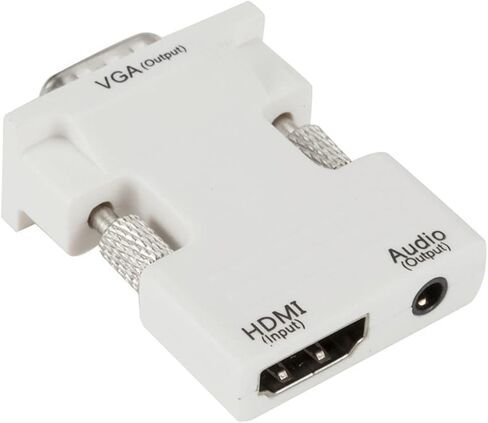 محول ZEZEFUFU HDMI إلى VGA مع كابل مقبس صوت 3.5 ملم للكمبيوتر المحمول in Saudi Arabia