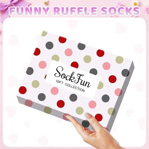 sockfun Ruffle Frilly Socks for Women Girls, Fruit Lettuce Socks 3-5 Pairs in Kuwait