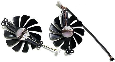 مروحة تبريد بطاقة الرسومات متوافقة مع XFX RX 6600 XT GPU Fan Speedster SWFT 210 RX 6600 XT RX 6600 8G Gaming Card Fans Radeon FDC10U12S9-C in Kuwait