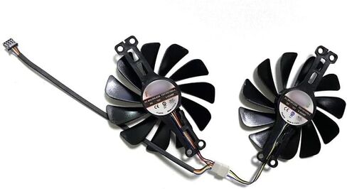 مروحة تبريد بطاقة الرسومات متوافقة مع XFX RX 6600 XT GPU Fan Speedster SWFT 210 RX 6600 XT RX 6600 8G Gaming Card Fans Radeon FDC10U12S9-C in Kuwait