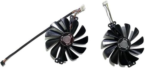 مروحة تبريد بطاقة الرسومات متوافقة مع XFX RX 6600 XT GPU Fan Speedster SWFT 210 RX 6600 XT RX 6600 8G Gaming Card Fans Radeon FDC10U12S9-C in Kuwait