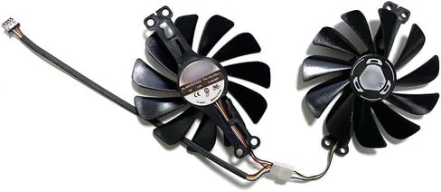 مروحة تبريد بطاقة الرسومات متوافقة مع XFX RX 6600 XT GPU Fan Speedster SWFT 210 RX 6600 XT RX 6600 8G Gaming Card Fans Radeon FDC10U12S9-C in Kuwait