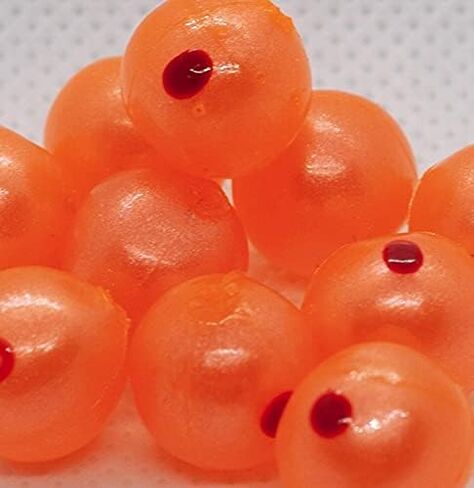 BnR Tackle SBCRB10 Soft Beads, 10 mm, Creamsicle Stinkeye, Neutral Buoyancy, 10/Pack in Saudi Arabia