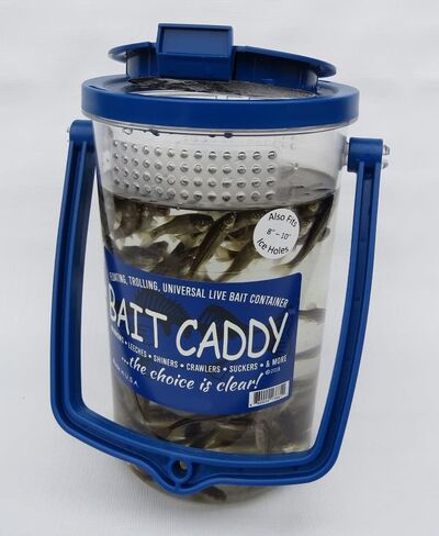 Universal Live Bait Container. Clear, Portable, Floating, and Trolling usable Spring, Summer, Fall and Winter in Saudi Arabia