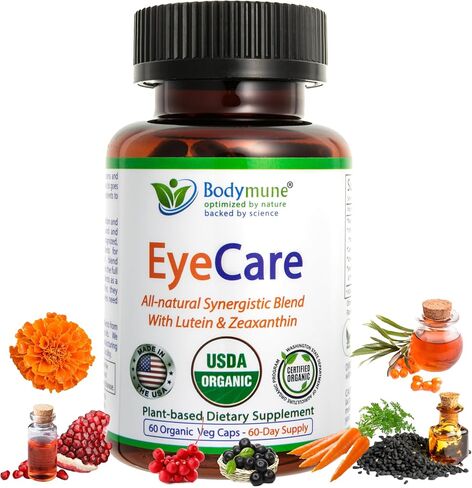 eyecare المتقدمة | ملحق صحة العين العضوي مع اللوتين و Zeaxanthin | مقتطفات Maqui ، Goji & Sea Buckthorn | 60 يوم العرض | نباتي ، غير المعدلة وراثيا ، مصنوعة في الولايات المتحدة الأمريكية in Kuwait