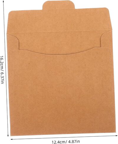 50Pcs Vintage Paper CD Sleeves Retro Kraft Envelope Storage for CD Dvd Packaging for Birthdays Weddings and Holidays Secure Protection for Gifting and Storage in Saudi Arabia