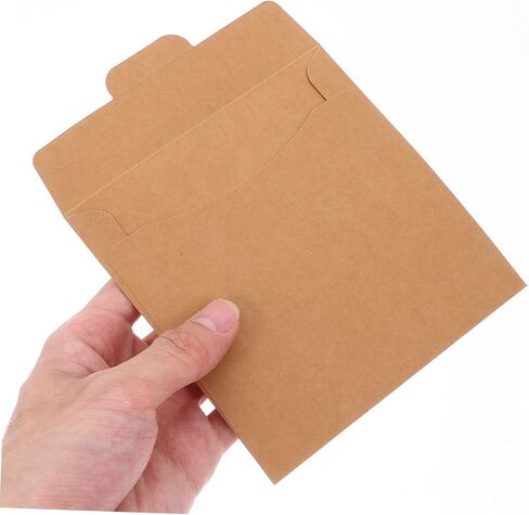 50Pcs Vintage Paper CD Sleeves Retro Kraft Envelope Storage for CD Dvd Packaging for Birthdays Weddings and Holidays Secure Protection for Gifting and Storage in Saudi Arabia