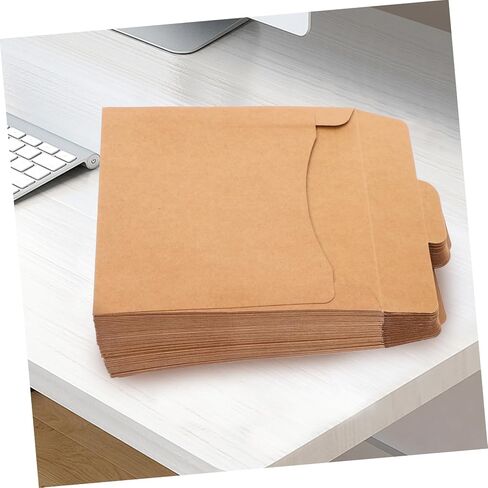 50Pcs Vintage Paper CD Sleeves Retro Kraft Envelope Storage for CD Dvd Packaging for Birthdays Weddings and Holidays Secure Protection for Gifting and Storage in Saudi Arabia