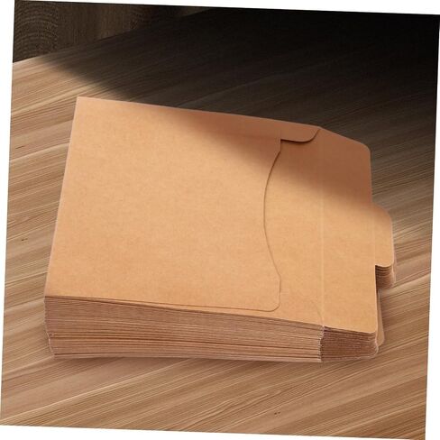 50Pcs Vintage Paper CD Sleeves Retro Kraft Envelope Storage for CD Dvd Packaging for Birthdays Weddings and Holidays Secure Protection for Gifting and Storage in Saudi Arabia