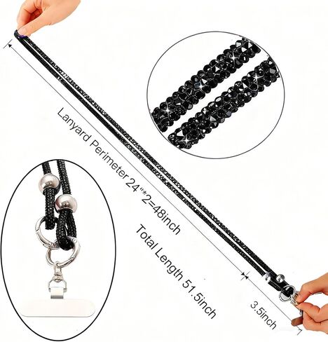 ترقية حزام الكتف بلينغ استبدال حزام الهاتف الحبل Crossbody الماس حقيبة يد حزام in Kuwait