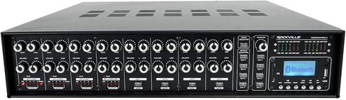 Rockville 4-Zone Matrix Multi Source Amplifier+20 8" 70v White Ceiling Speakers in Saudi Arabia