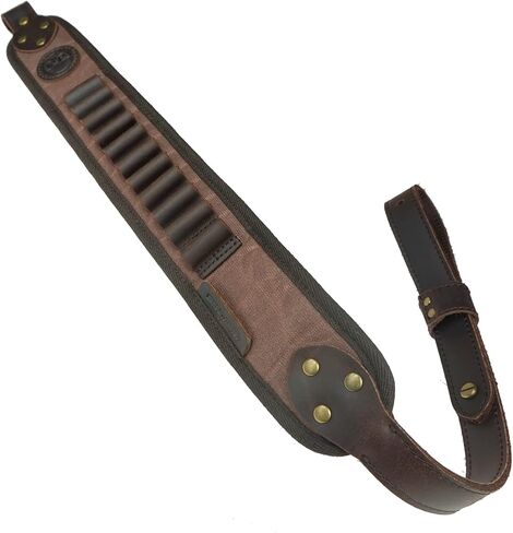 Leather Rifle Buttstock Pouch Ammo Holder and Rifle Sling Shell Holder Cartridge for .308 .30-06, .45-70, 44Mag Henry 7MM in Saudi Arabia