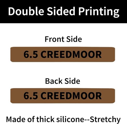 12 Pack Miaozhun 6.5 Creedmoor Magazine Marking Bands 6.5 Creedmoor Magazine Ammo Caliber Identification Bands (Army Green-White) in Saudi Arabia