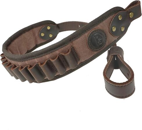 Leather Rifle Buttstock Pouch Ammo Holder and Rifle Sling Shell Holder Cartridge for .308 .30-06, .45-70, 44Mag Henry 7MM in Saudi Arabia