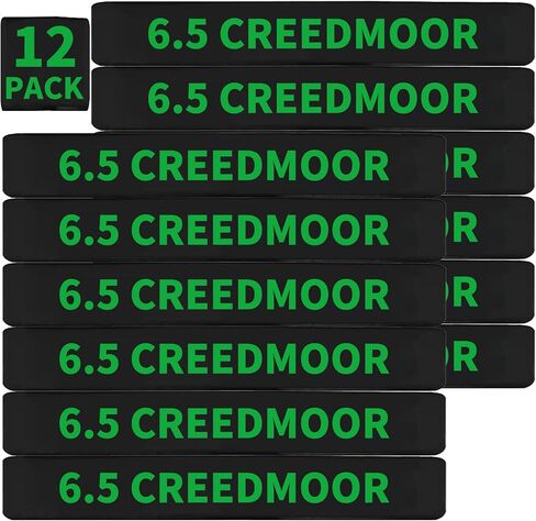 12 Pack Miaozhun 6.5 Creedmoor Magazine Marking Bands 6.5 Creedmoor Magazine Ammo Caliber Identification Bands (Army Green-White) in Saudi Arabia