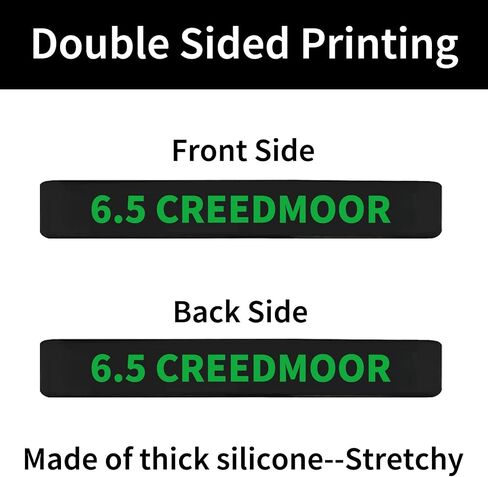 12 Pack Miaozhun 6.5 Creedmoor Magazine Marking Bands 6.5 Creedmoor Magazine Ammo Caliber Identification Bands (Army Green-White) in Saudi Arabia