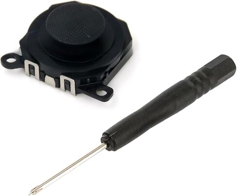 Durable 1000/1001/1004 3D Rocker Black Analog Joystick with Screwdriver for Sony PSP 1000 Series Accessories in Saudi Arabia