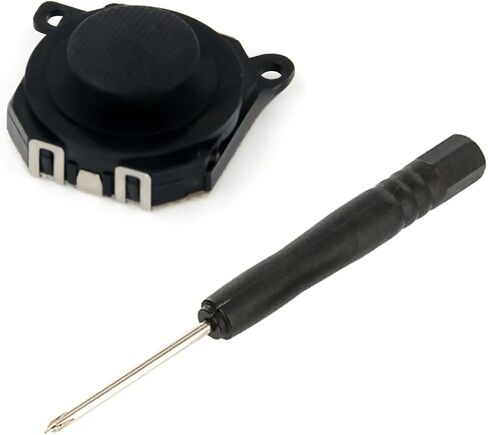 Durable 1000/1001/1004 3D Rocker Black Analog Joystick with Screwdriver for Sony PSP 1000 Series Accessories in Saudi Arabia